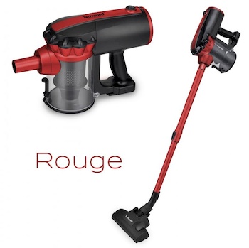 aspirateur balai rouge