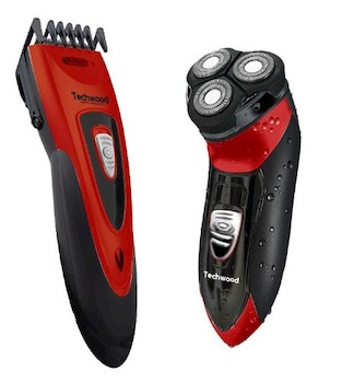 kit tondeuse rasoir rouge